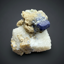 Load image into Gallery viewer, Afghan Lazurite Specimen | Deep Blue Lapis-Grade Crystal on Matrix | Collector Display Mineral

