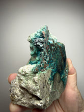 Load image into Gallery viewer, 4” Polished Native Copper in Chrysocolla — Display Specimen (Indonesia)
