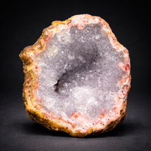 Load image into Gallery viewer, “Goblin Chalcedony” Pink &amp; Purple Druzy Flower Quartz Cluster— Tichka Massif, High Atlas, Morocco
