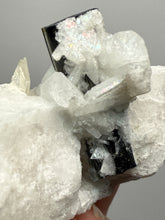 Load image into Gallery viewer, Dark Green Cap Stak Nala Tourmaline on Cleavelandite Matrix – Haramosh Mountains, Pakistan
