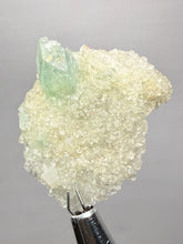 Load image into Gallery viewer, Luminous Mint Apophyllite with Glittering Druzy Sugar Quartz – India
