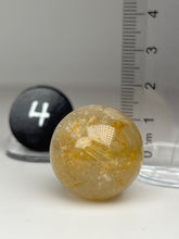 Load image into Gallery viewer, Golden Rutile Quartz (AKA Golden Angel Hair Quartz) Sphere
