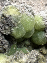 Load image into Gallery viewer, High-Grade Green Wavellite Collectors Specimen - Radiating Botryoidal Crystal Formation - Arkansas, USA
