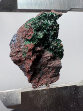 Load image into Gallery viewer, Brochantite Collector Mineral Specimen – Vivid Green Copper Crystals from Morocco
