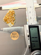 Load image into Gallery viewer, Hessonite Garnet Cluster on Matrix – Thumbnail Collector Specimen from Pakistan | High-Grade Orange-Red Garnet Crystals
