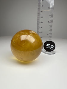 Golden Calcite Sphere • High Grade