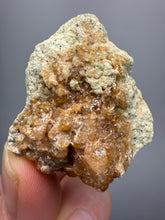 Load image into Gallery viewer, Hessonite Garnet Cluster on Matrix – Natural Collector Specimen from Pakistan | High-Grade Orange-Red Garnet Crystals
