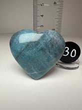 Load image into Gallery viewer, Blue Trolleite from Brazil • Heart
