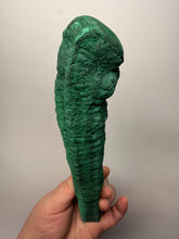 Load image into Gallery viewer, 8.5” Druzy Malachite Stalactite — Botryoidal “Cave” Formation | DR Congo  | Collector Mineral Specimen

