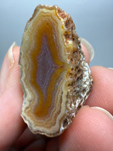 Load image into Gallery viewer, Polished Malawi Agate Half – High-Grade African Banded Agate Display Specimen
