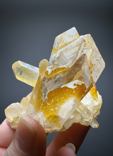 Load image into Gallery viewer, High Grade Golden Iron-Stained Himalayan Quartz Cluster | Rare Pakistan Mineral Specimen | Collector Display Crystal
