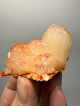 Load image into Gallery viewer, Red Heulandite on Cream Stilbite Zeolite Cluster – India (Collector Mineral Specimen)
