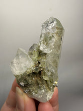 Load image into Gallery viewer, Chlorite-Included Quartz Cluster (Green Phantom Quartz) | Pakistan Mineral Specimen
