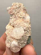 Load image into Gallery viewer, Pink Apophyllite on Red &amp; Green Heulandite – Deccan Traps, Maharashtra, India
