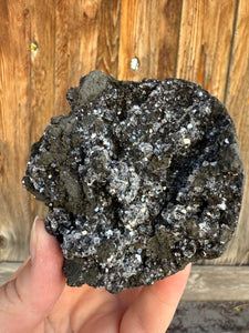 Druzy Black Apophyllite • Maharashtra, India