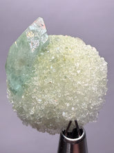 Load image into Gallery viewer, Luminous Mint Apophyllite with Glittering Druzy Sugar Quartz – India
