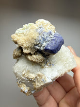 Load image into Gallery viewer, Afghan Lazurite Specimen | Deep Blue Lapis-Grade Crystal on Matrix | Collector Display Mineral
