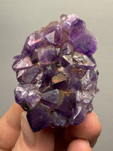 Load image into Gallery viewer, Premium Hematite-Phantom Deep Magenta Ametrine Cluster | Deccan Traps, India | Collector Mineral Specimen
