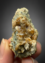 Load image into Gallery viewer, Hessonite Garnet Cluster on Matrix – Natural Collector Specimen from Pakistan | High-Grade Orange-Red Garnet Crystals
