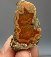 Load image into Gallery viewer, Moroccan Red and Orange Banded Agate Sahara | High Atlas | Polished
