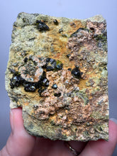 Load image into Gallery viewer, Gemmy Green Garnet on Matrix – Pakistan Collector Specimen
