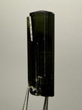 Load image into Gallery viewer, Dark Green Cap Stak Nala Tourmaline with Cleavelandite Flower – Haramosh Mountains, Pakistan | Thumbnail Specimen
