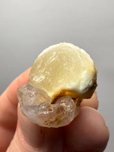 Load image into Gallery viewer, Rare Botryoidal Yellow Fluorite on Quartz Matrix  Collector Mineral Specimen – Maharashtra, India
