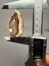 Load image into Gallery viewer, High-Grade Indonesian Sumatra Agate Pair – Vibrant Banded Chalcedony with Rich Color Zoning | Ethical Lapidary &amp; Collector Display Specimens
