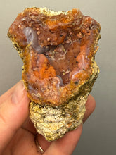 Load image into Gallery viewer, “Goblin Chalcedony” Pink &amp; Orange Druzy Botryoidal Stalactites — Tichka Massif, High Atlas, Morocco
