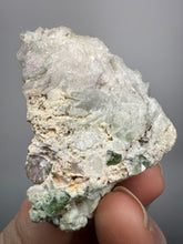 Load image into Gallery viewer, Watermelon Tourmaline on Quartz Matrix – Collector Mineral Specimen from Pakistan
