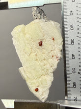 Load image into Gallery viewer, High-Grade Naturally Faceted Red Spessartine Garnet on Matrix — Skardu, Pakistan

