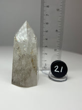 Load image into Gallery viewer, Dendrite Manganese Included Iron Oxide Quartz (Golden Healer) Obelisk Tower • RARE
