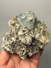 Load image into Gallery viewer, Premium Aquamarine with Mica on Matrix  Collector Mineral Specimen – Nagar Valley, Pakistan
