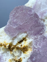 Load image into Gallery viewer, Etched Botryoidal Lavender Fluorite on Quartz Matrix  Collector Mineral Specimen — Hunan, China
