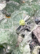 Load image into Gallery viewer, High-Grade Green Wavellite Collectors Specimen - Radiating Botryoidal Crystal Formation - Arkansas, USA
