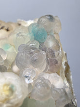 Load image into Gallery viewer, Blue-Green Chrysocolla in Botryoidal Chalcedony Cabinet Specimen | Indonesia
