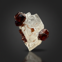Load image into Gallery viewer, High-Grade Naturally Faceted Red Spessartine Garnet on Matrix — Skardu, Pakistan
