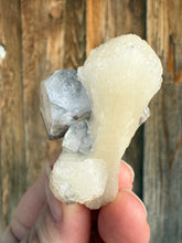 Load image into Gallery viewer, Clear Gem Apophyllite on Cream Stilbite • Maharashtra, India
