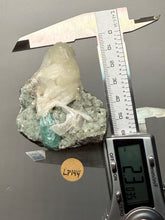 Load image into Gallery viewer, High-Grade Gemmy Green Apophyllite on White Stilbite &amp; Apophyllite | Deccan Traps, Maharashtra, India
