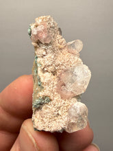 Load image into Gallery viewer, Pink Apophyllite on Red &amp; Green Heulandite – Deccan Traps, Maharashtra, India
