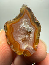 Load image into Gallery viewer, Polished Malawi Agate Half – High-Grade African Banded Agate Display Specimen
