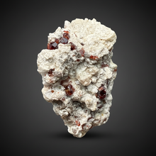 Load image into Gallery viewer, High-Grade Naturally Faceted Red Spessartine Garnet on Matrix — Skardu, Pakistan
