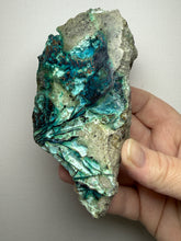 Load image into Gallery viewer, 6” Polished Native Copper in Chrysocolla — Display Specimen (Indonesia)

