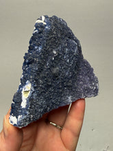 Load image into Gallery viewer, Superb Blueberry Fluorite on Candle Quartz | Huanggang Liang Mine, Inner Mongolia, China
