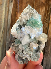 Load image into Gallery viewer, Mint Green (Disco Ball) Radial Apophyllite + White Heulandite • Maharashtra, India
