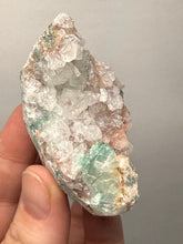 Load image into Gallery viewer, Green Apophyllite on Red &amp; Green Heulandite – Deccan Traps, Maharashtra, India
