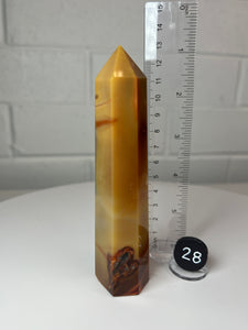 Carnelian (Red and Orange) Obelisk Tower