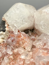 Load image into Gallery viewer, Rare Red Druzy Apophyllite with Red Stilbite Cluster | India | Collector Mineral Specimen
