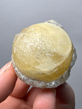 Load image into Gallery viewer, Rare Botryoidal Yellow Fluorite on Quartz Matrix  Collector Mineral Specimen – Maharashtra, India
