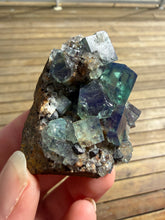 Load image into Gallery viewer, Rare Tenebrescent Color-Changing Cubic Fluorite | Hidden Forest Pocket — Diana Maria Mine, Frosterley, Weardale, County Durham, England
